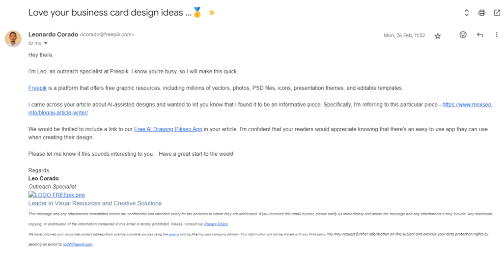 Outreach and Pitching